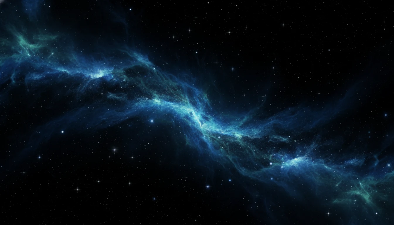 black cinematic lighting nebula blue wallpaper 4k